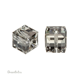 Swarovski 5601 Бусина Куб 6 мм, черный алмаз (#215), 1 шт.
