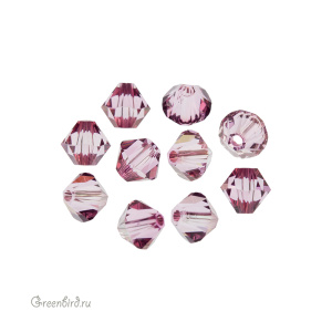 Swarovski 5328 Биконусы 5 мм, античный розовый (#001ANTP), уп. 10 шт.