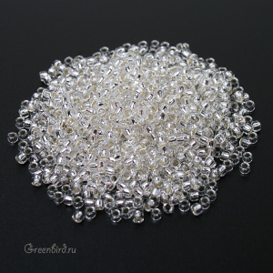 Бисер TOHO Takumi 11/0 Permanent Finish, внутреннее серебрение (#PF21), 10 г