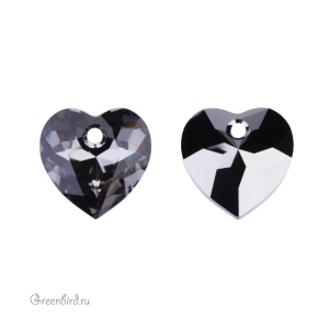 6432 подвеска Heart Cut 10,5 mm – Silver Night (#001SINI) 6432 подвеска Heart Cut 10,5 mm – Silver Night (#001SINI)
