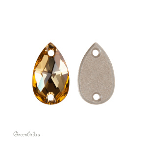 Swarovski пришивные 3230 Капля 12х7 мм, золотистый топаз (#1003), 1 шт.