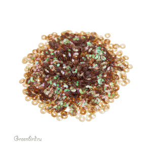 Пайетки 3мм чаша Rosso Marrone (#133)
