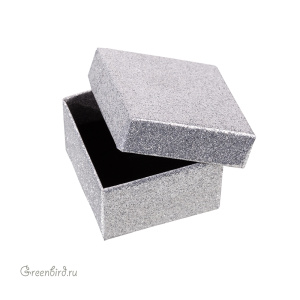 Картонная коробочка 5х5, серебряный (#BOX-55S)