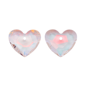 Crystalbird 6264 подвеска Сердце 18 мм, Crystal Pale White Light AB (#001LA), 1 шт.