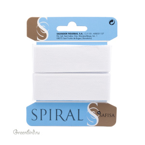 Лента киперная SAFISA 25мм, белая, 2 метра