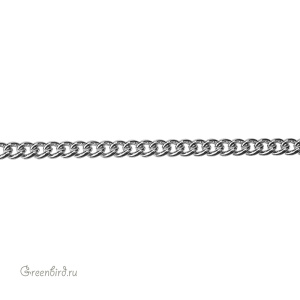 Цепочка 5 мм, родий, 30 см (#Chain-60R)