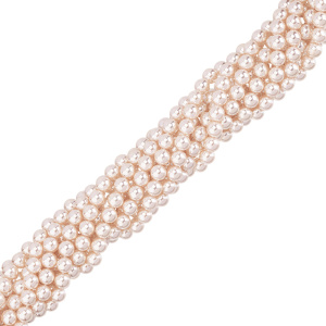 Жемчуг Crystalbird, круглый, 6 мм, Luster Cream, нить (#510)