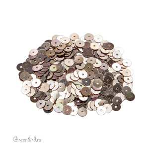 Пайетки 5мм плоские Brown (#8175)