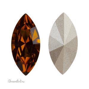Swarovski 4228 Наветт 15х7 мм, светлый янтарь (#1002), 1 шт.