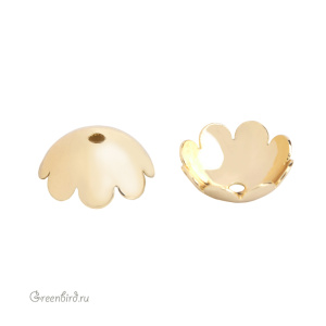 Шапочка гладкая, золото, 1 шт. (#SVAC-02G)