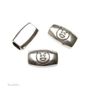 Спейсер Regaliz "Чертик", ант. серебро, 1 шт. (#LL017)