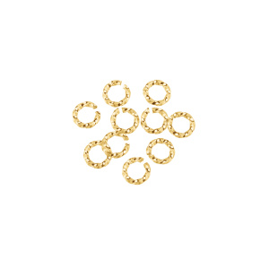 Декоративные соединительные кольца 5 мм, золото, 10 шт. (#SVA-Rings-010G)