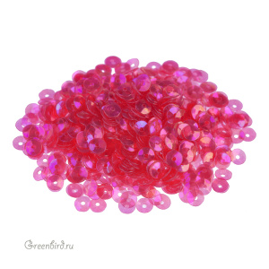 Пайетки 4мм чаша Fucsia (#132)