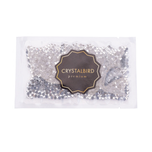 Crystalbird Клеевые стразы круглые SS12, прозрачный (#101), уп. 1440 шт.