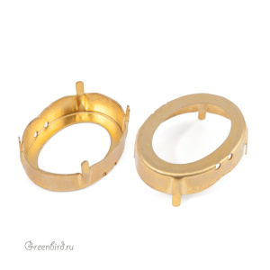 4921 Оправа для Kaputt Oval 23х18 мм, латунь