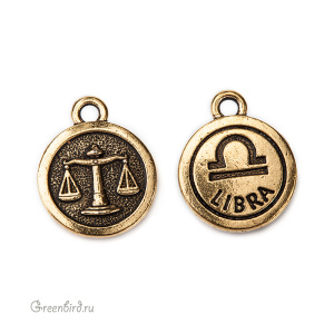 Подвеска "Весы", ант. золото, 1 шт. (#TC-2476-26) Подвеска "Весы", ант. золото, 1 шт. (#TC-2476-26)