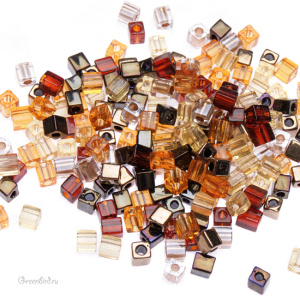MIYUKI Cube 3 мм (#MIX04) MIYUKI Cube 3 мм (#MIX04)