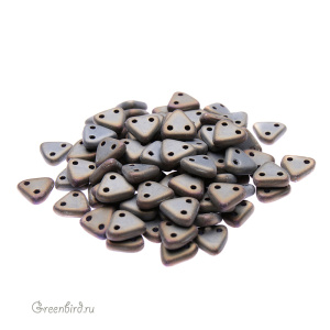 CzechMates Triangle 6мм, Mat. Iris/Brown, 10 гр (#21115JT)