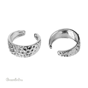 Основа для кольца "Hammertone", родий (#SV1701-RB-02R)