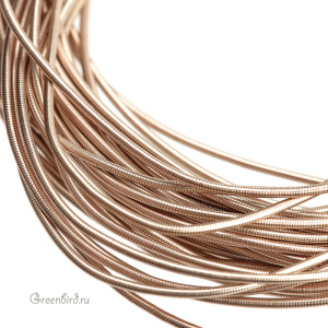 Канитель мягкая 0.5 мм, бледное золото (KAN4957)