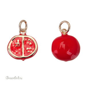 Подвеска "Гранат", золото, 1 шт. (#SVA-BASE-016G)