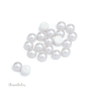 Swarovski 2081/2 Термостразы Кабошон Жемчужина SS16, иризирующий голубино-серый (#001IDGYP), уп. 20 