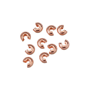 Бусина на кримп гладкая, медь, уп.10 шт. (#CBC04CPLT-10)