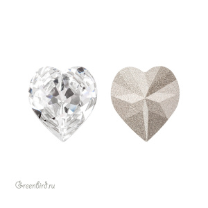 Swarovski 4831 Винтажное сердце 11x10 мм, прозрачный (#001), 1 шт.