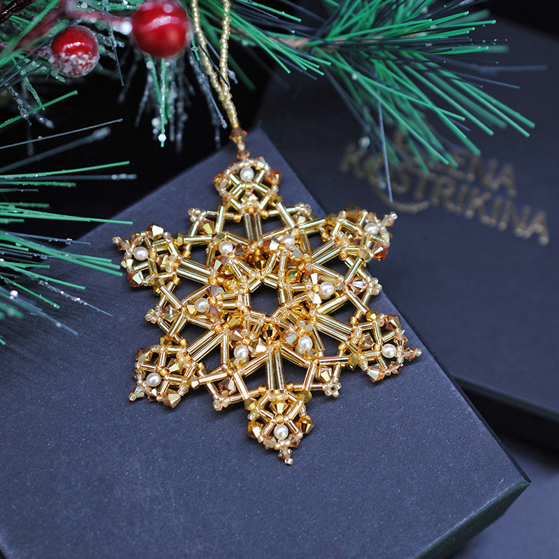 Мастер-класс «Зимнее кружево» PDF инструкция от Елены Кострикиной