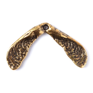 "Осень", подвеска, ант. латунь, 1 шт. (#Л4608)