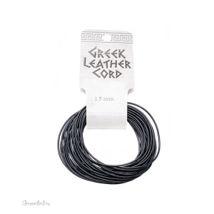 Кожаный шнур "Dark blue", 1.5 мм, уп. 5 метров (LTDB1.5R)