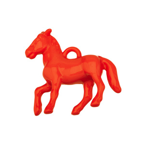 Подвеска "Лошадка", пластик, красный, 1 шт. (#SV1701-Pendant-172)