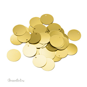 Пайетки Motivo M66 16мм – Giallo Sole (#216W)