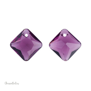 6431 подвеска Princess Cut 16 mm – Amethyst (#204) 6431 подвеска Princess Cut 16 mm – Amethyst (#204)