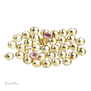 Swarovski 2078 Термостразы круглые SS16, жонкиль (#213), уп. 36 шт.