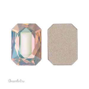 2602 Кристалл холодной фиксации Emerald Cut 14x10 мм – Silk Shimmer (#391SHIM)