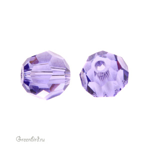 Swarovski 5000 Бусина круглая 6 мм, танзанит (#539), 1 шт.