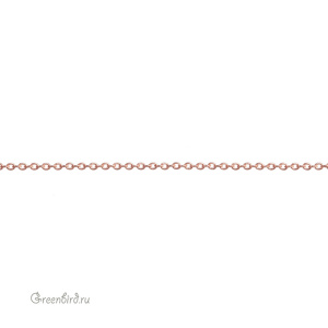 Цепочка декоративная тонкая 1,1 мм, розовое золото, 10 см (9A175), Корея