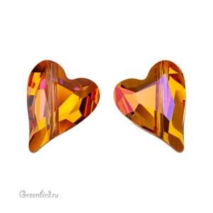 Swarovski 5743 Бусина Дикое сердце 17 мм, астральный розовый (#001API), 1 шт.