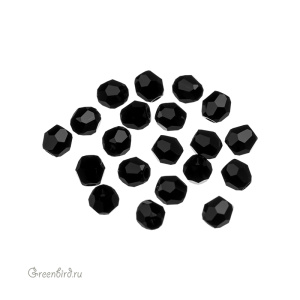 Swarovski 5000 Бусины круглые 3 мм, черный (#280), уп. 20 шт.