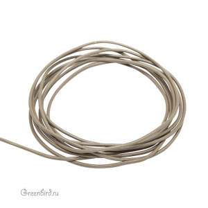 Кожаный шнур "Grey", 1.5 мм, 1 метр (LTGY1.5)