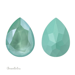 4320 Pear Fancy Stone 18х13 мм – Lacquer Mint Green (#001L115S)