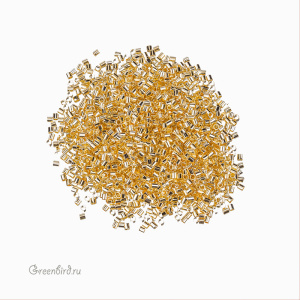 Кримпы-трубочки 1,5х1,5 мм, золото, 1 г (#CT05G)