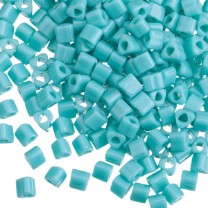 Бисер TOHO Triangle 8/0 непрозрачный, бирюза (#55), 10 г