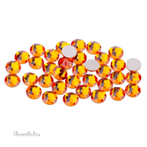 Swarovski 2088 Клеевые стразы круглые SS16, танжерин (#259), уп. 36 шт.