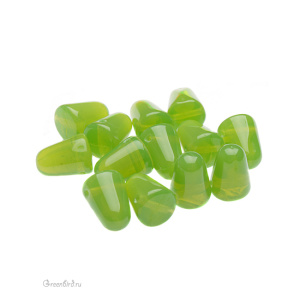 Gum Drops 7,5x10mm, Milky Dark Peridot, 10 гр (#51010)