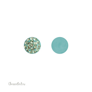 Swarovski 86601 Кабошон с кристальным паве 6 мм, перидот (#214), 1 шт.