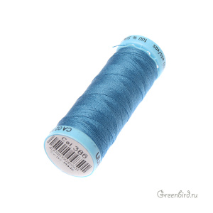 Шелковая нить Gutermann S303, 100м, василек (#386)