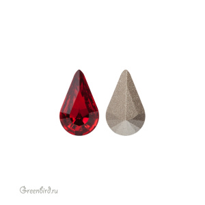 4328 Pear Fancy Stone 13х7,8 мм – Scarlet (#276)