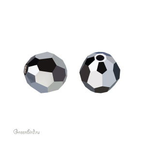 Swarovski 5000 Бусина круглая 8 мм, серебристая комета FC (#001CAFC), 1 шт.